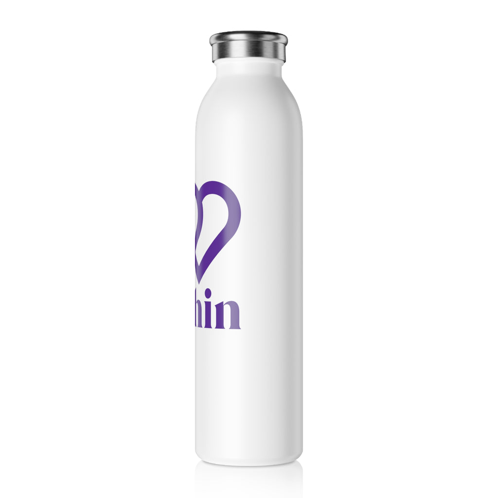 Slim Water Bottle with Inspirational Design - Ideal for Wellness, Fitness, Yoga, and Everyday Hydration, Great Gift for Health Enthusiasts