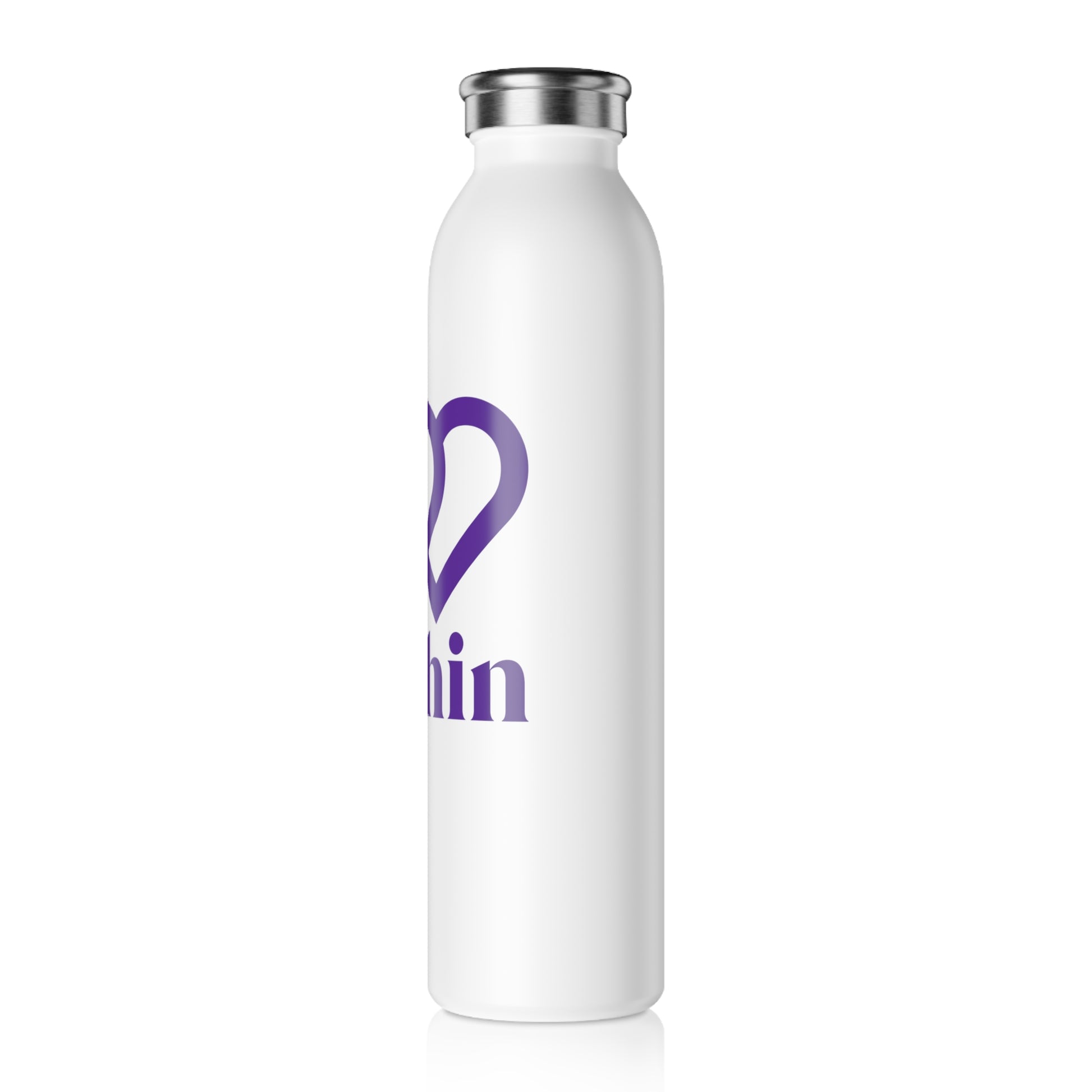 Slim Water Bottle with Inspirational Design - Ideal for Wellness, Fitness, Yoga, and Everyday Hydration, Great Gift for Health Enthusiasts