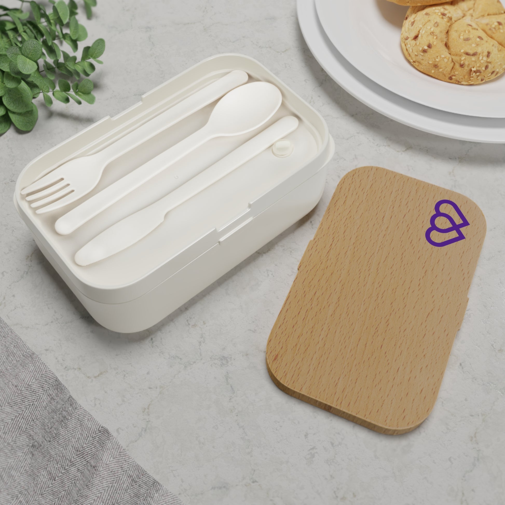 Bento Lunch Box with Heart Design | Eco-Friendly Meal Container for Kids & Adults, Perfect for School, Work, picnics, and Gifts