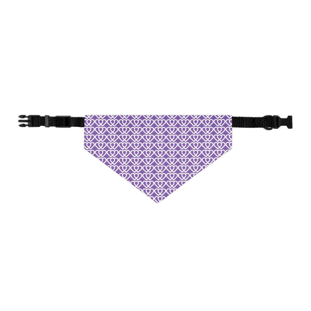 Cute Purple Heart Pet Bandana Collar | Dog Accessory for Special Occasions, Holiday Wear, Pet Gifts, Doggie Fashion