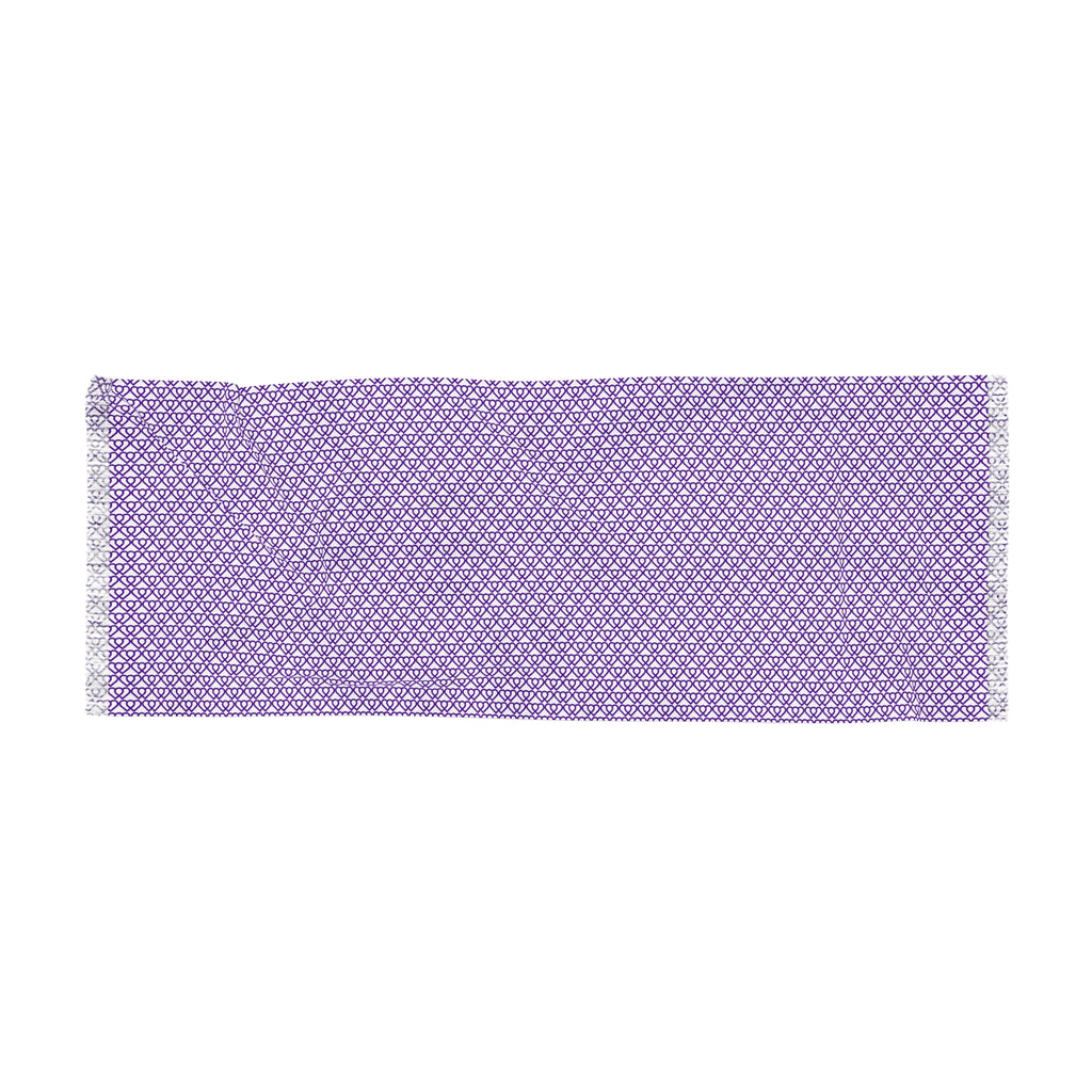 Lavender Geometric Light Scarf — Lightweight Fringed Spring/Summer Wrap
