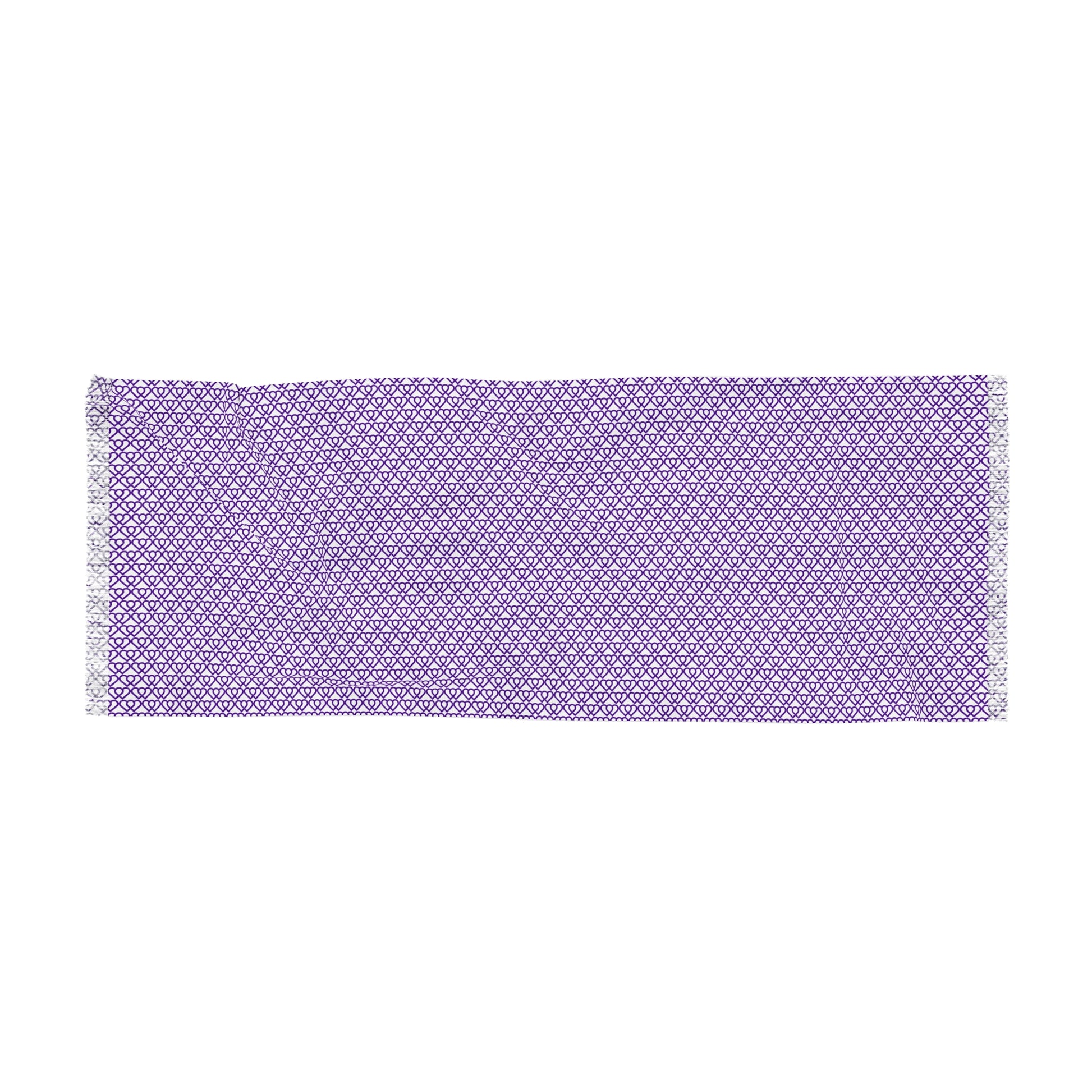 Lavender Geometric Light Scarf — Lightweight Fringed Spring/Summer Wrap