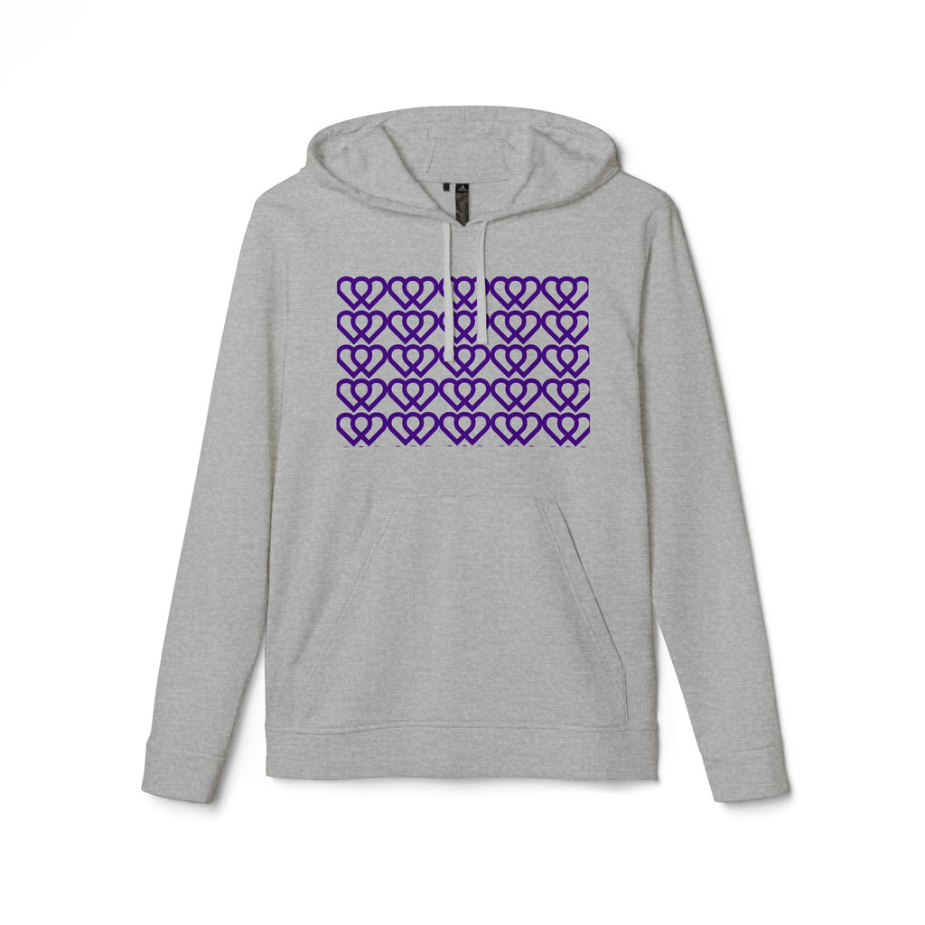 Cozy Heart Pattern Hoodie | Stylish Streetwear, Gift for Her, Casual Outfit, Valentine's Day, Unisex Fleece Sweatshirt