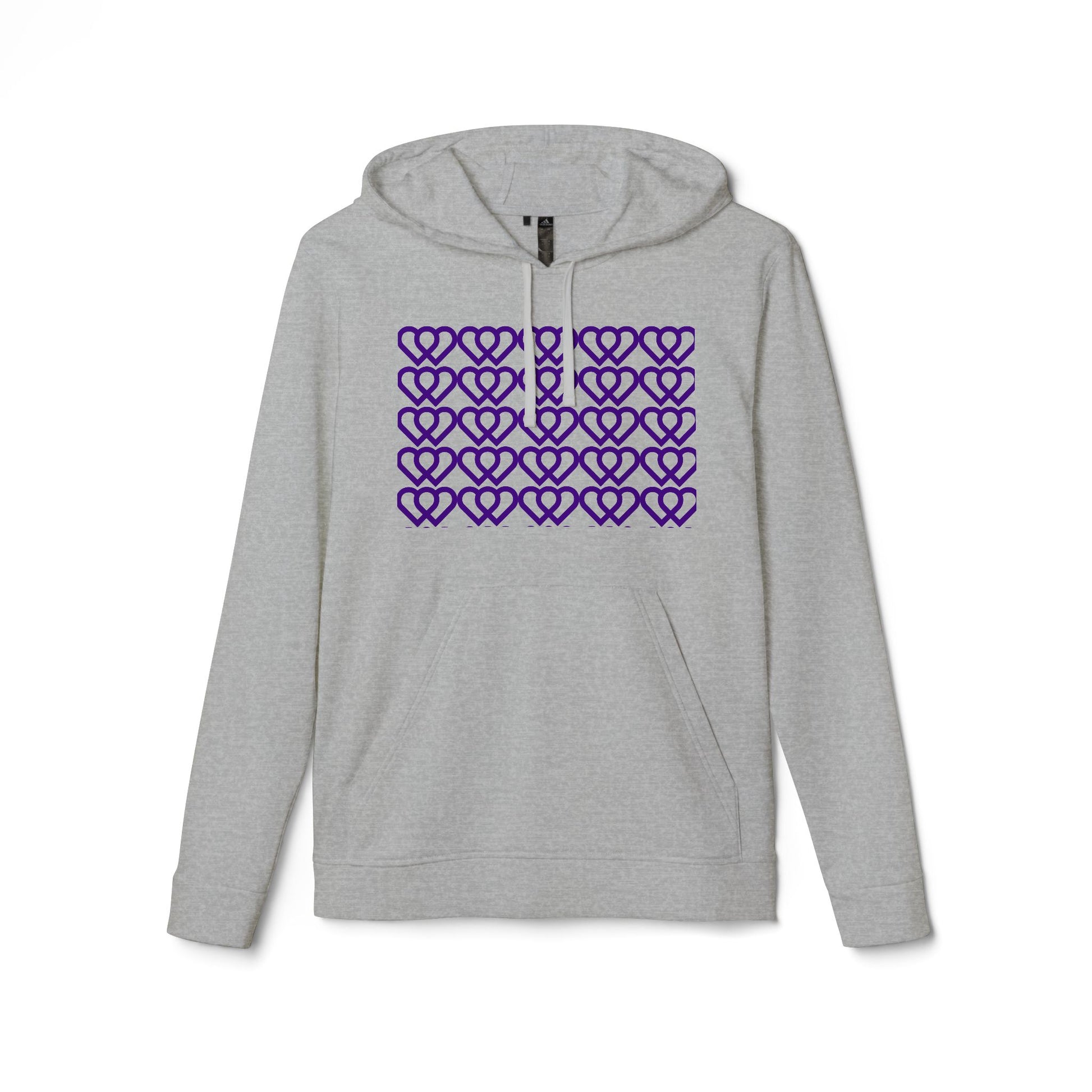 Cozy Heart Pattern Hoodie | Stylish Streetwear, Gift for Her, Casual Outfit, Valentine's Day, Unisex Fleece Sweatshirt