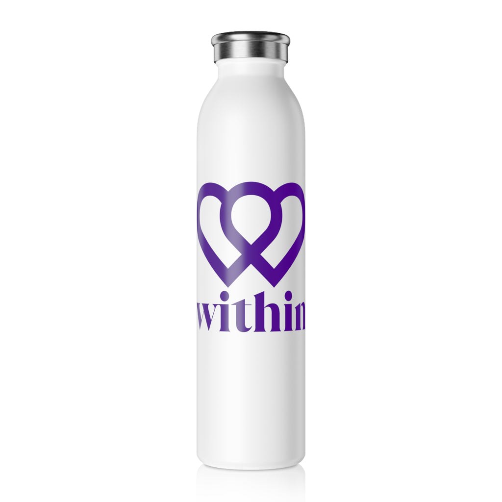 Slim Water Bottle with Inspirational Design - Ideal for Wellness, Fitness, Yoga, and Everyday Hydration, Great Gift for Health Enthusiasts