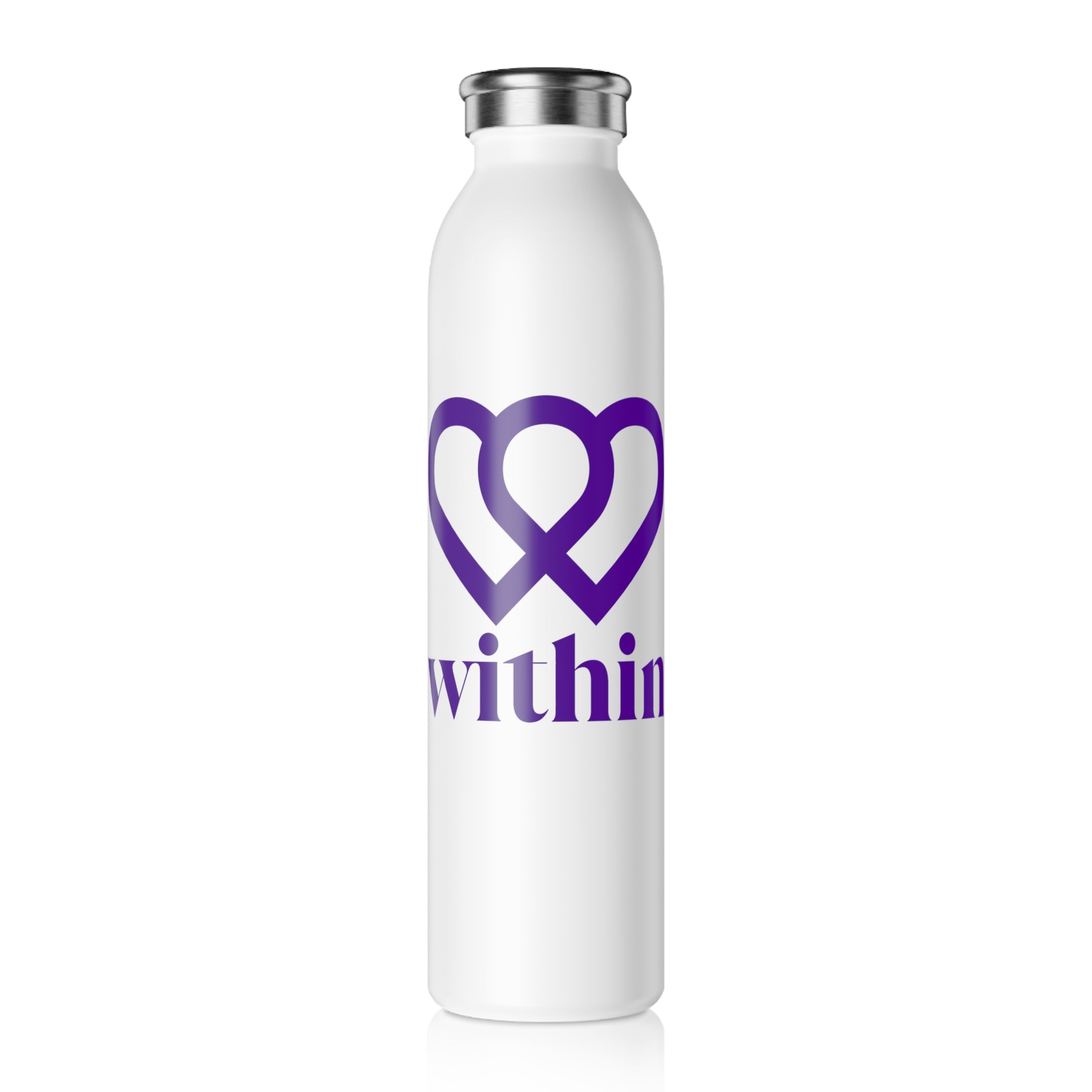 Slim Water Bottle with Inspirational Design - Ideal for Wellness, Fitness, Yoga, and Everyday Hydration, Great Gift for Health Enthusiasts