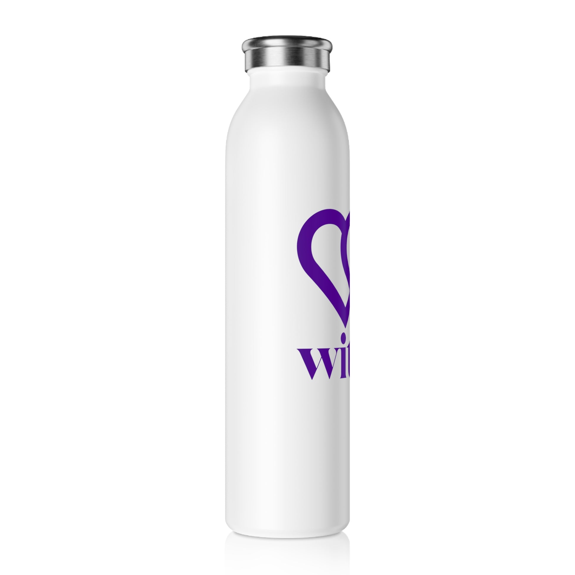 Slim Water Bottle with Inspirational Design - Ideal for Wellness, Fitness, Yoga, and Everyday Hydration, Great Gift for Health Enthusiasts