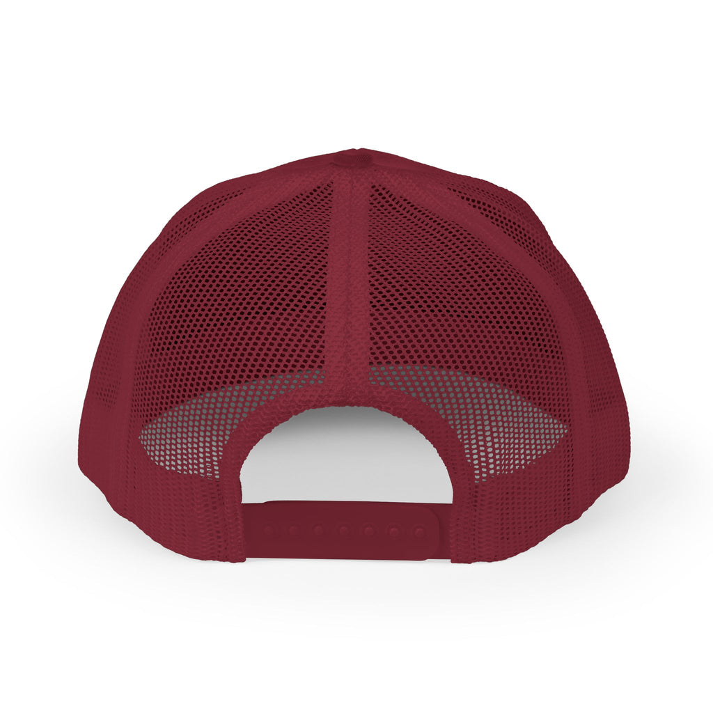 Heart Link Snapback Trucker Cap – Interlocking Hearts Embroidered Mesh Hat