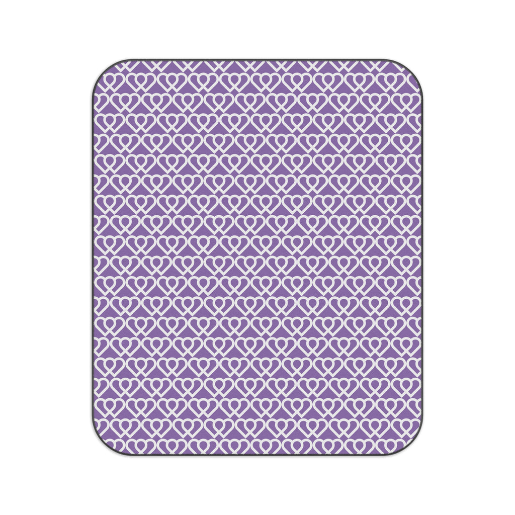 Cozy Heart Pattern Picnic Blanket | Outdoor Blanket, Beach Mat, Family Picnic Gear, Garden Decor, Gift for Friends