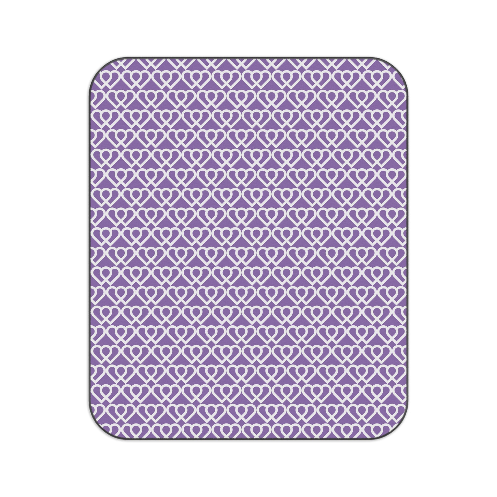 Cozy Heart Pattern Picnic Blanket | Outdoor Blanket, Beach Mat, Family Picnic Gear, Garden Decor, Gift for Friends